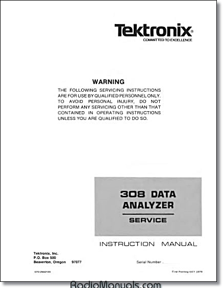 Tektronix 308 Service Manual - Click Image to Close